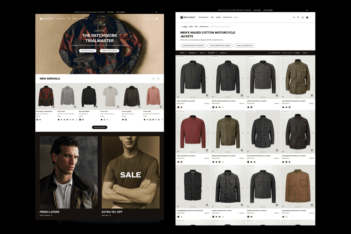 Belstaff website